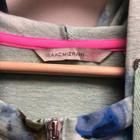 Isaac mizrahilive blue floral print jacket - Picture 5 of 6